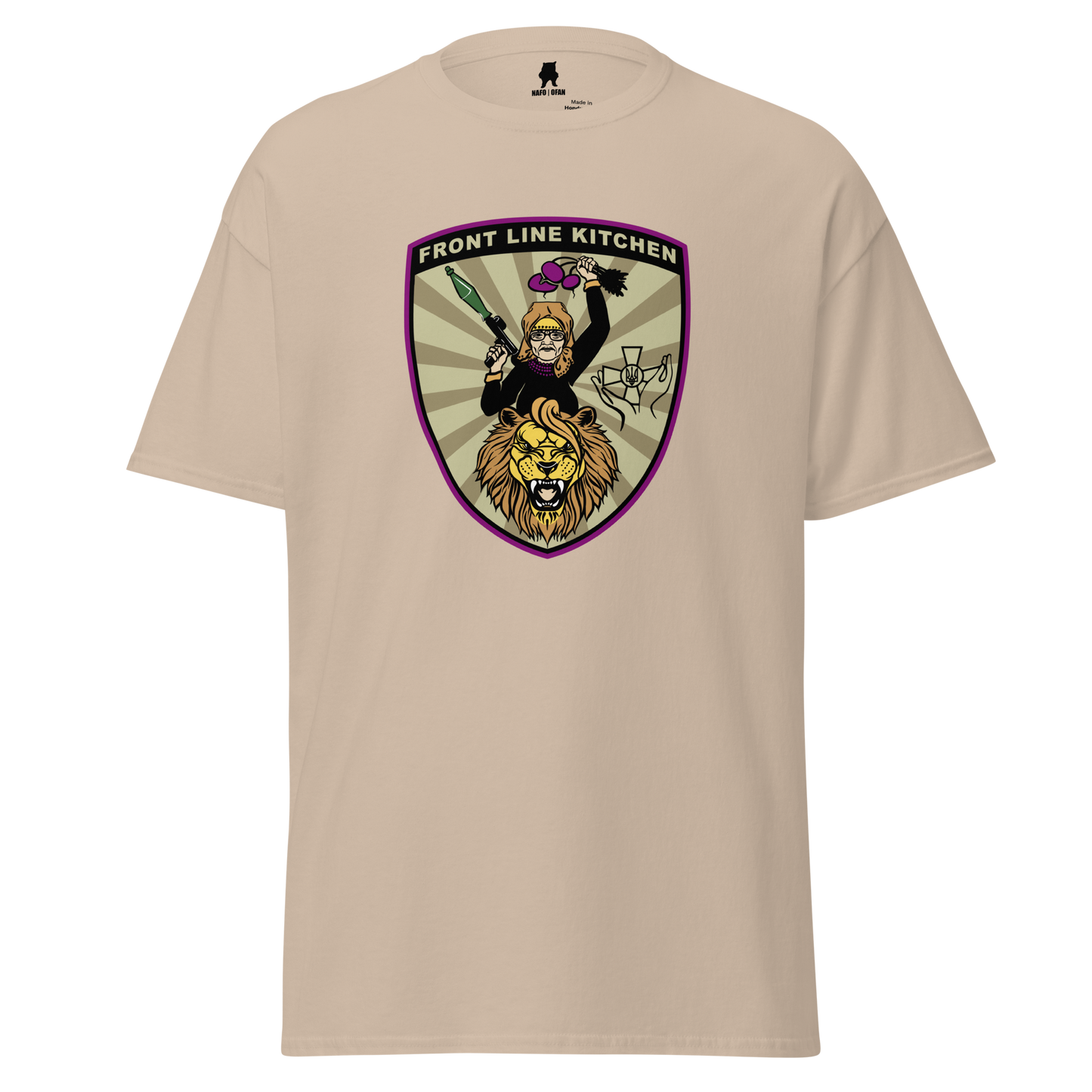 NAFO Front Line Kitchen Babusia Logo T-Shirt