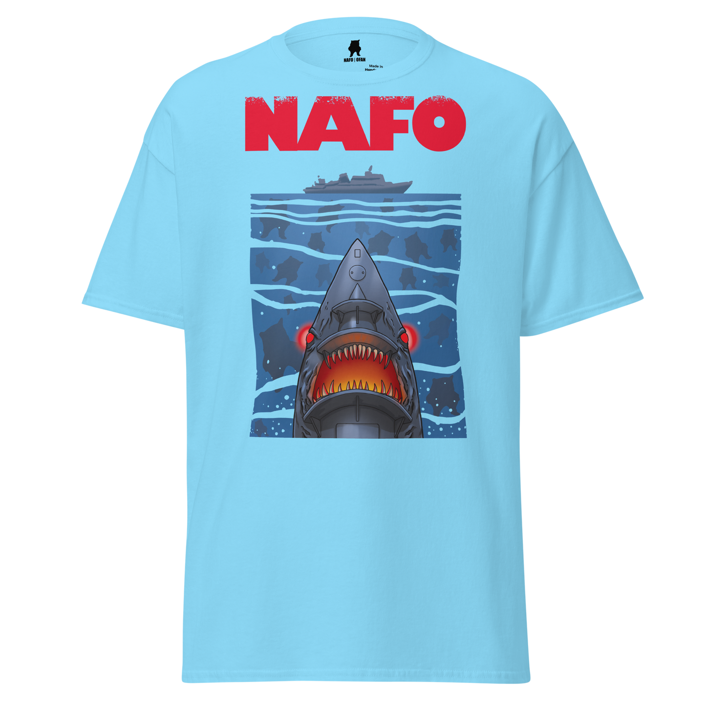 NAFO x Grandpa Yurko Shark Drone Ship T-Shirt