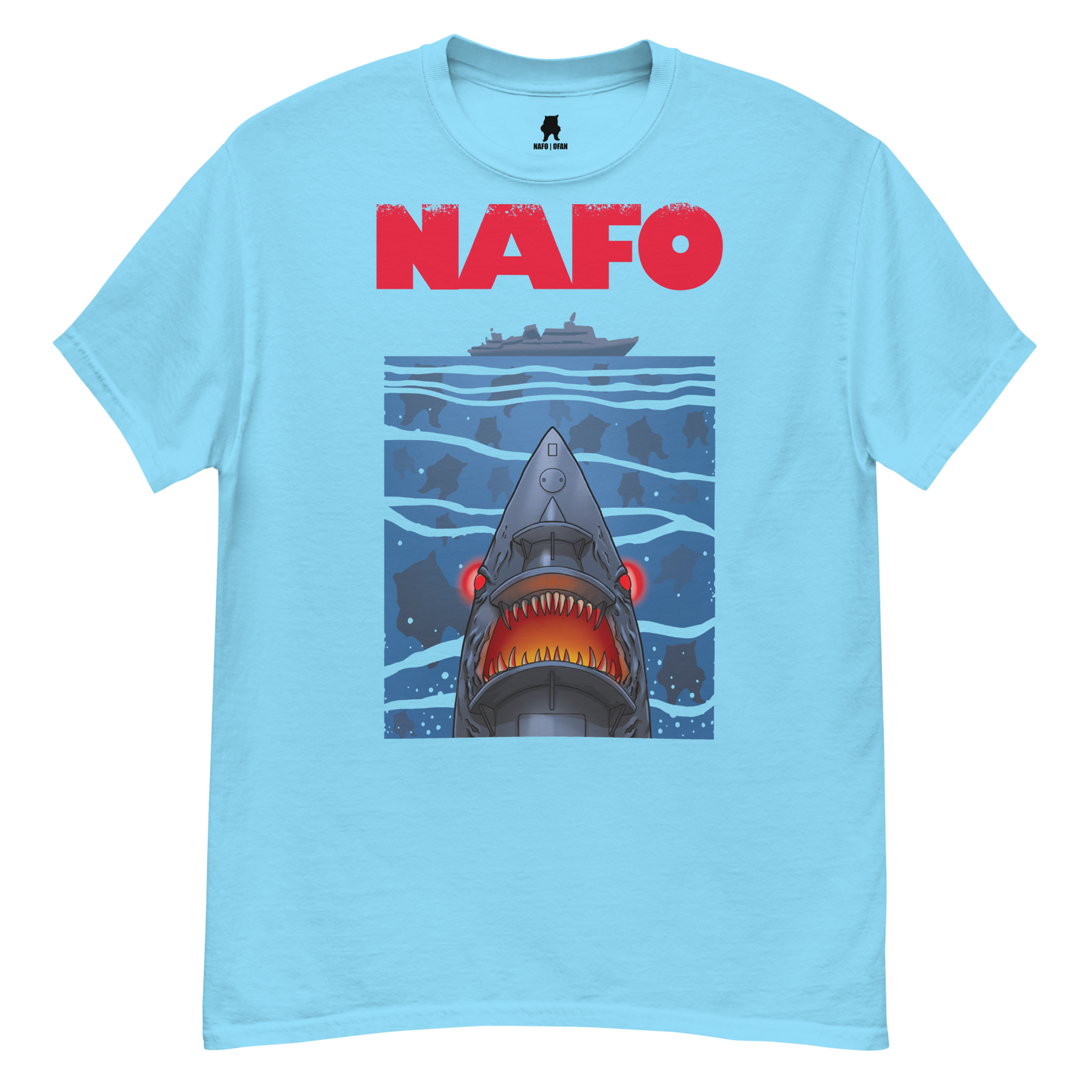 NAFO x Grandpa Yurko Shark Drone Ship T-Shirt