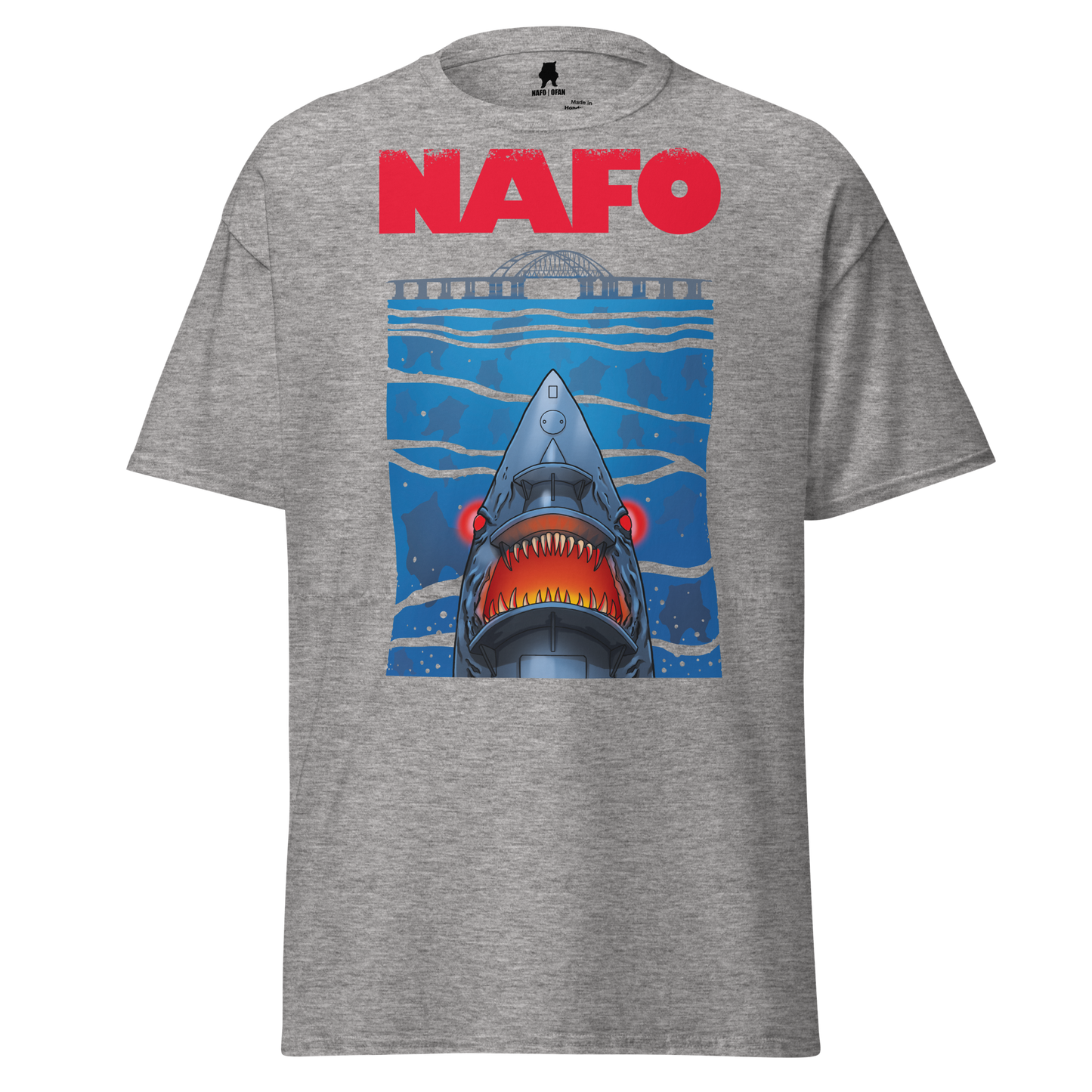 NAFO x Grandpa Yurko Shark Drone T-Shirt