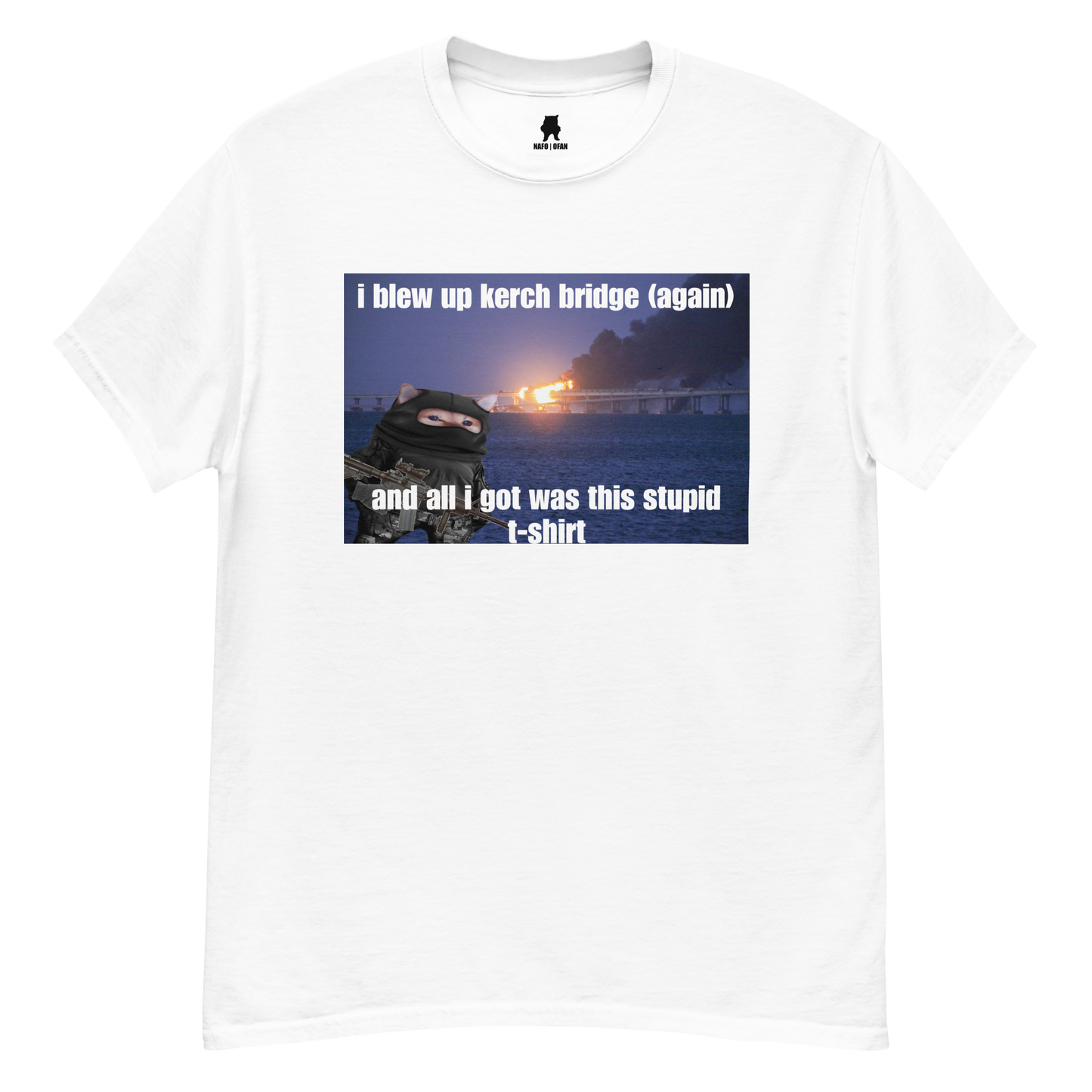 NAFO Kerch Bridge Stupid T-Shirt