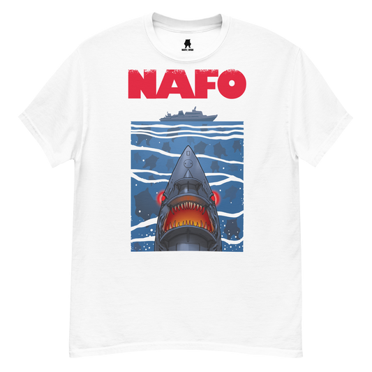 NAFO x Grandpa Yurko Shark Drone Ship T-Shirt