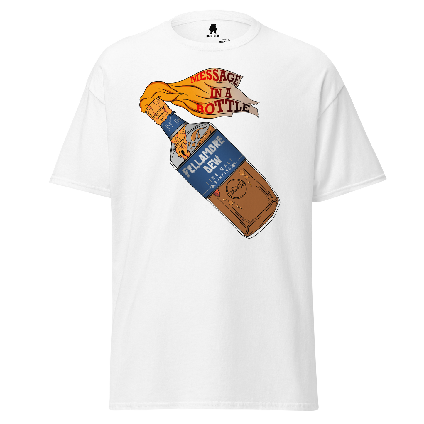 NAFO Message in a Bottle T-Shirt