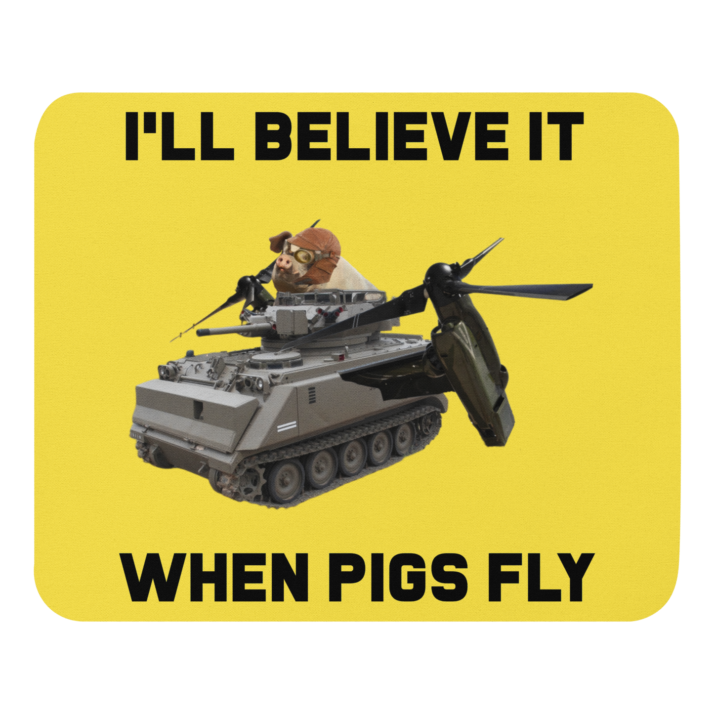 LazerPig When Pigs Fly Mousepad