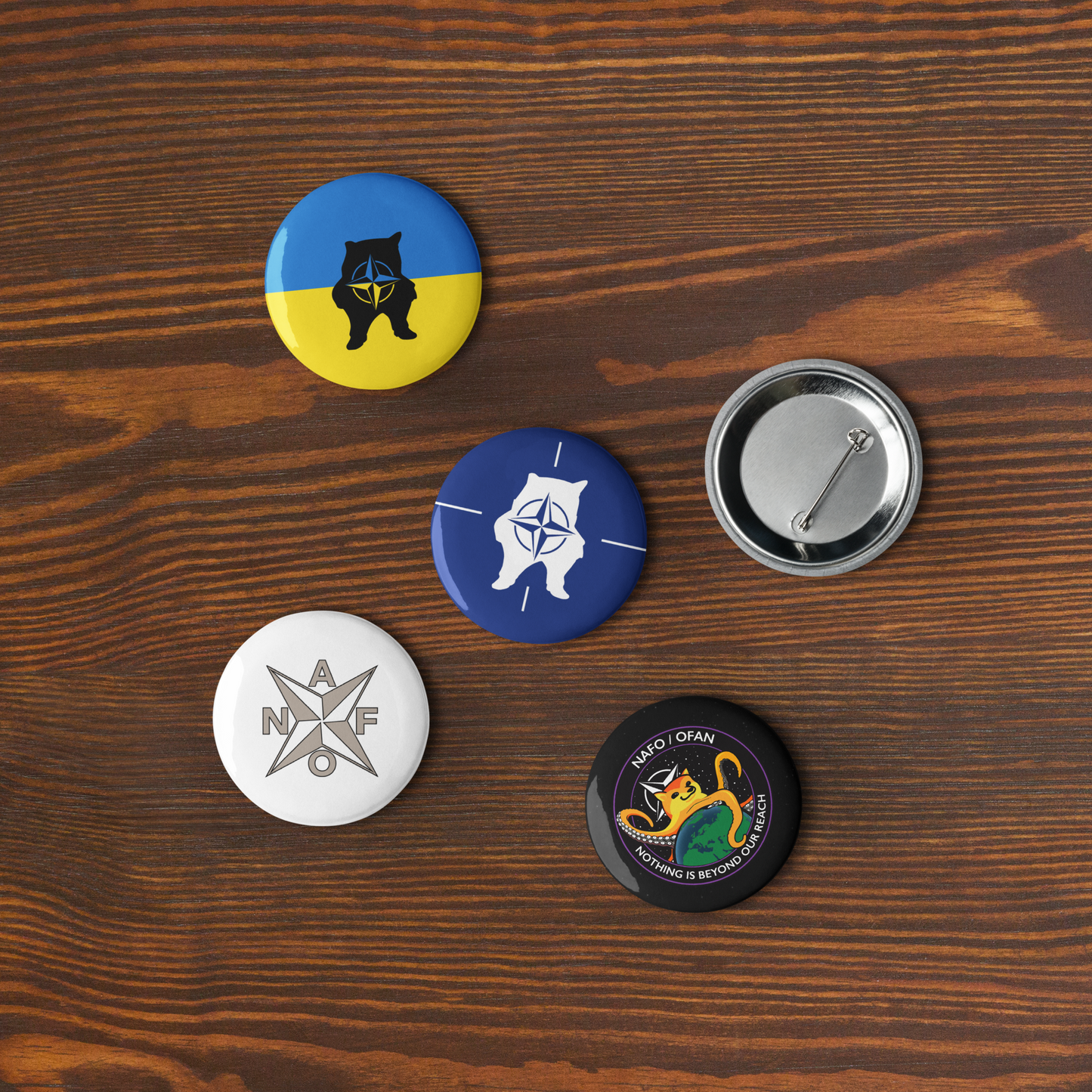 NAFO Button Pin Set