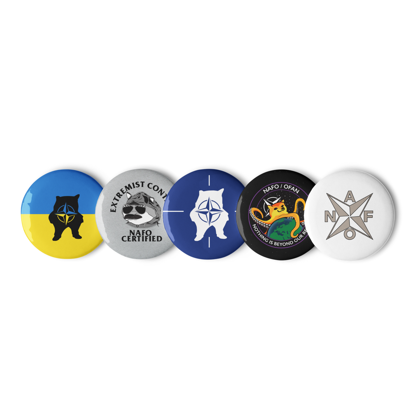 NAFO Button Pin Set