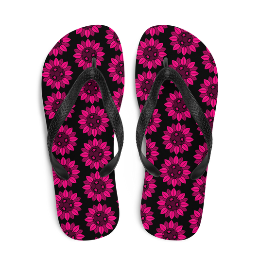 NAFO Sunflower (Dark) Flip-Flops