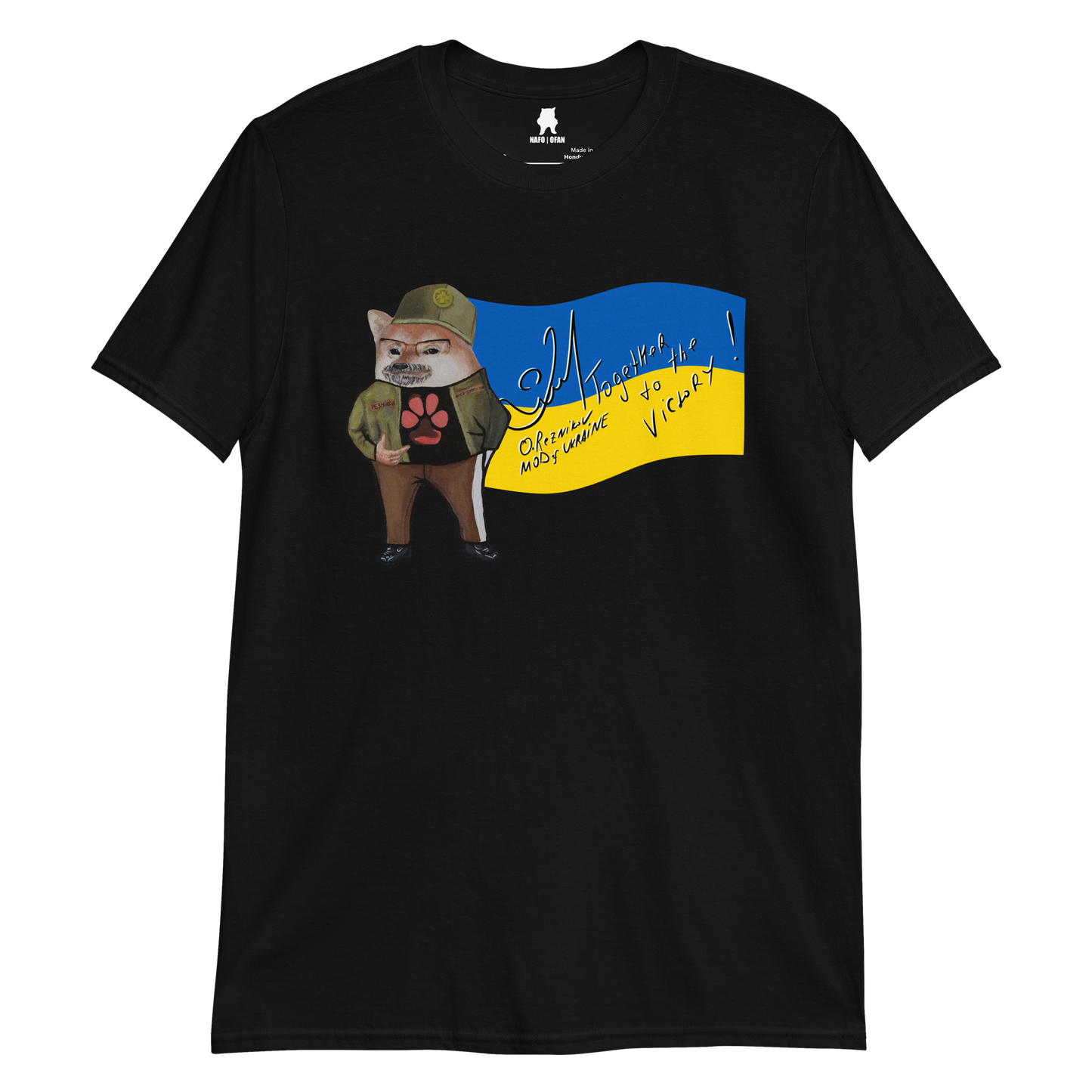 NAFO x Dzyga's Paw UA MOD Flag T-Shirt