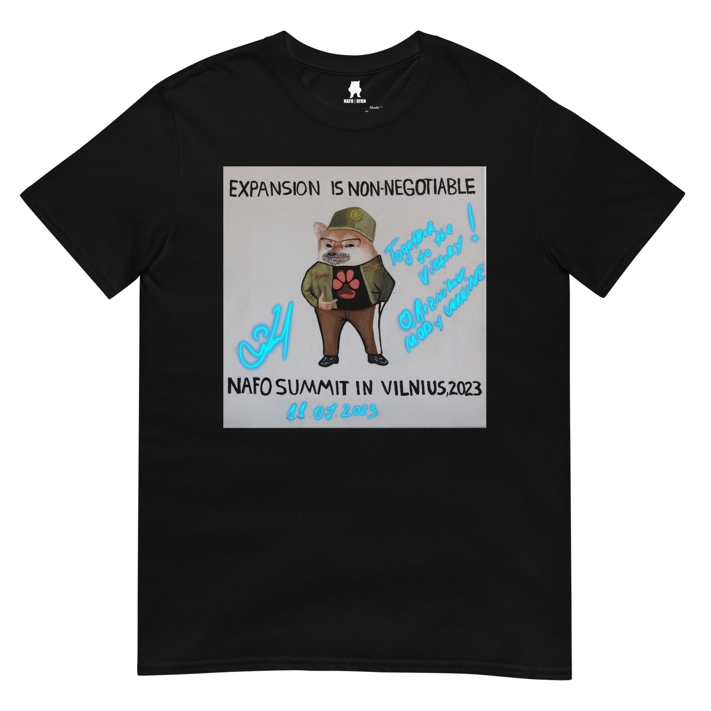 NAFO x Dzyga's Paw UA MOD Painting T-Shirt