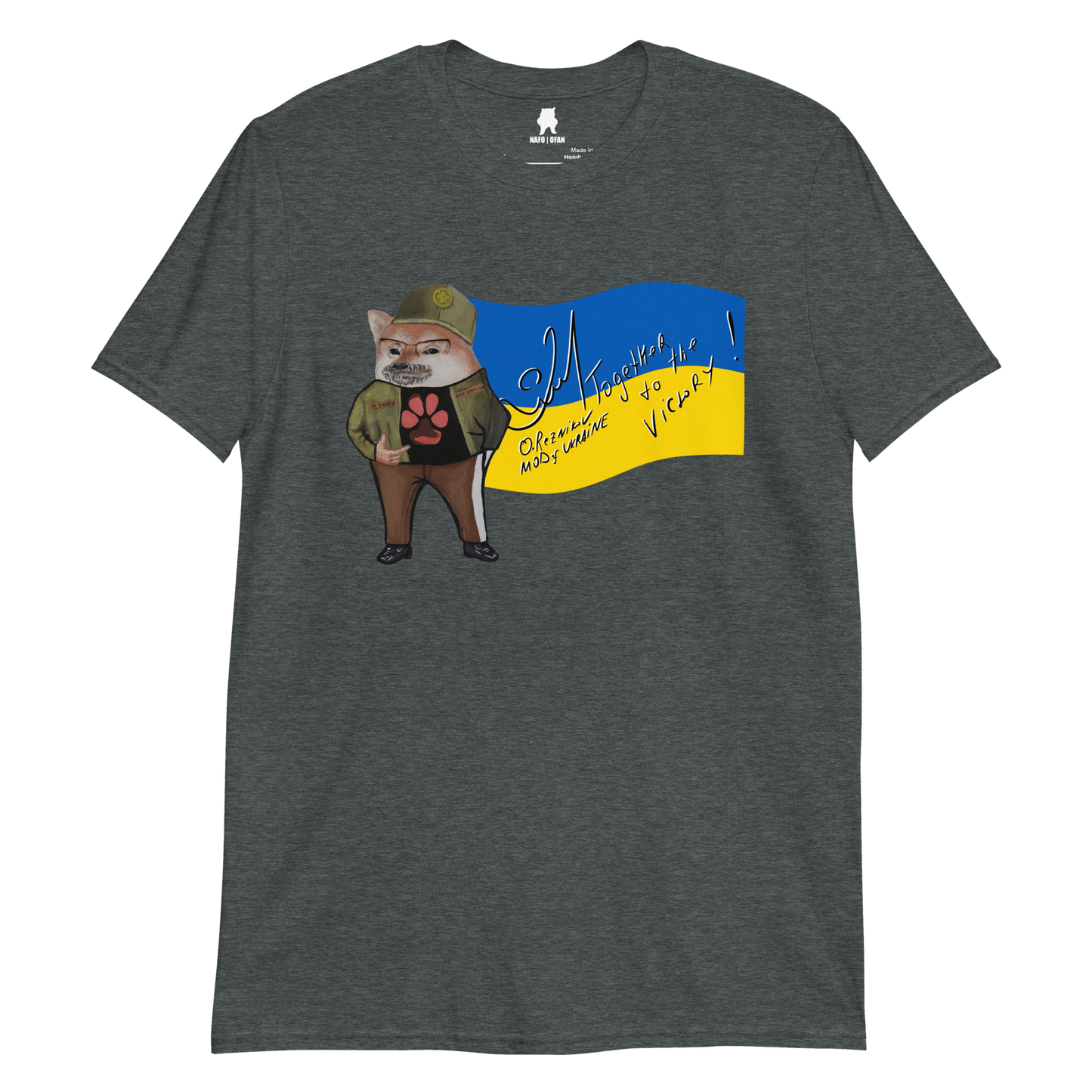 NAFO x Dzyga's Paw UA MOD Flag T-Shirt