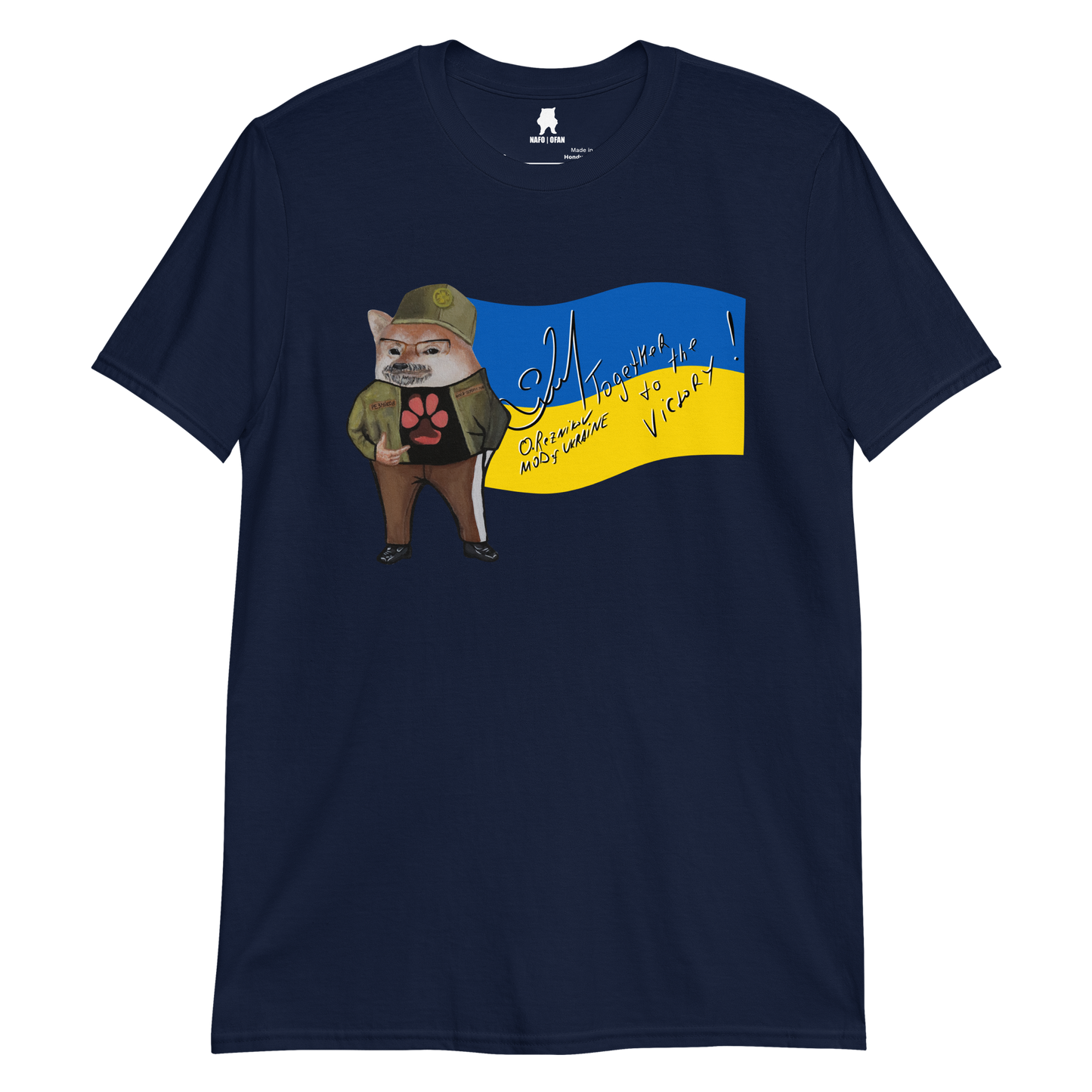 NAFO x Dzyga's Paw UA MOD Flag T-Shirt