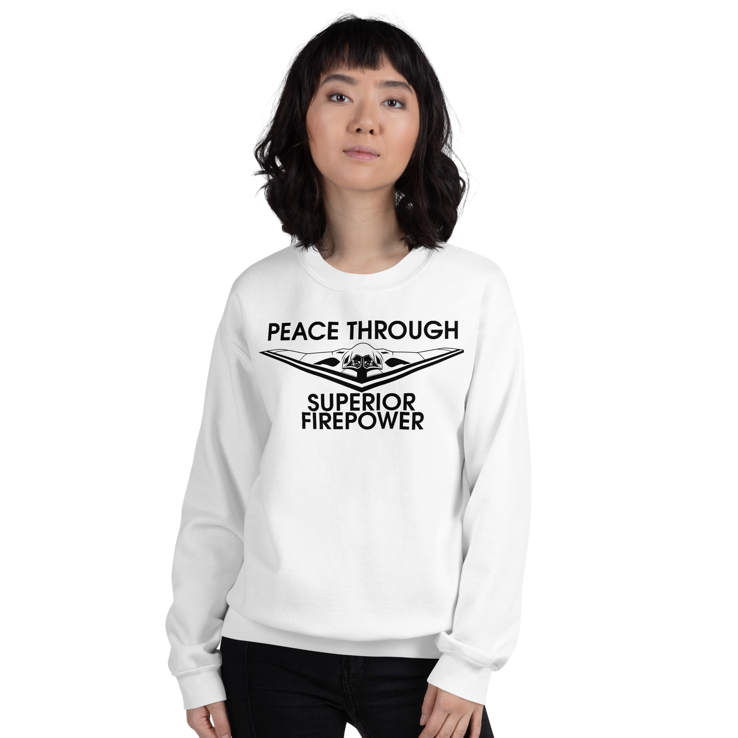 NAFO Peace Through Superior Fire Power Sweatshirt