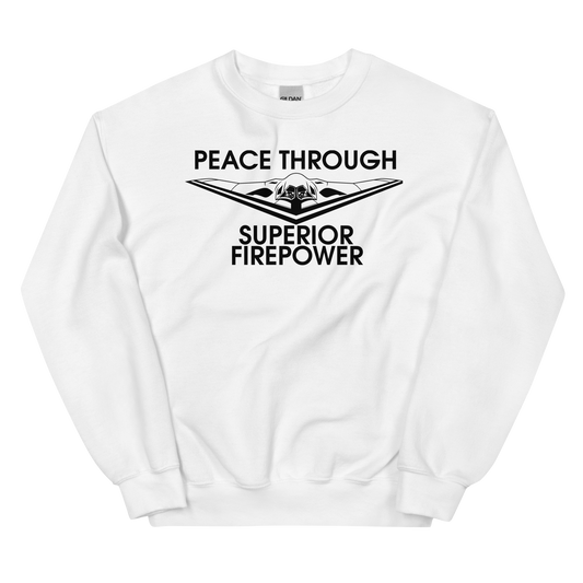 NAFO Peace Through Superior Fire Power Sweatshirt