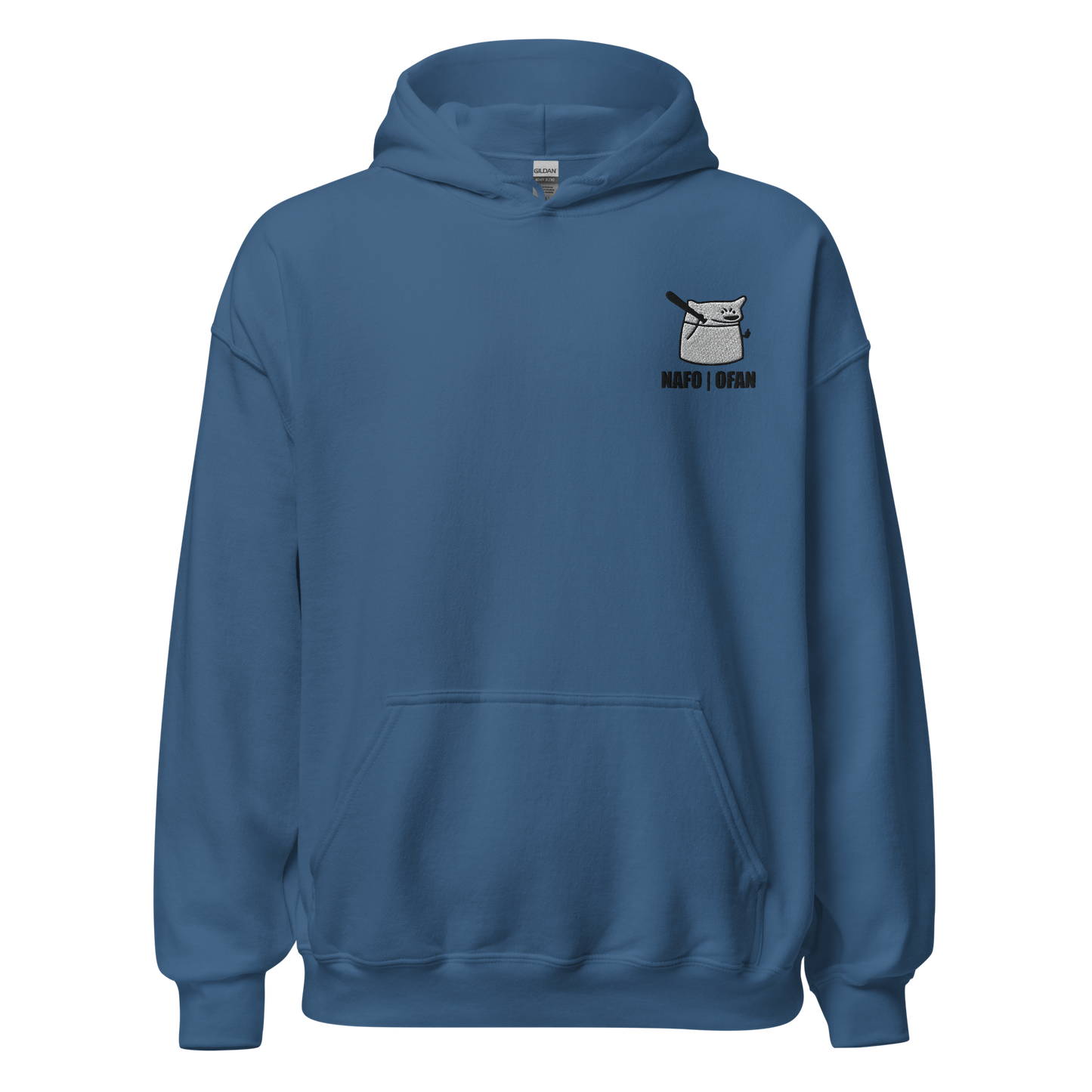 NAFO Embroidered Fella Sock Character Hoodie