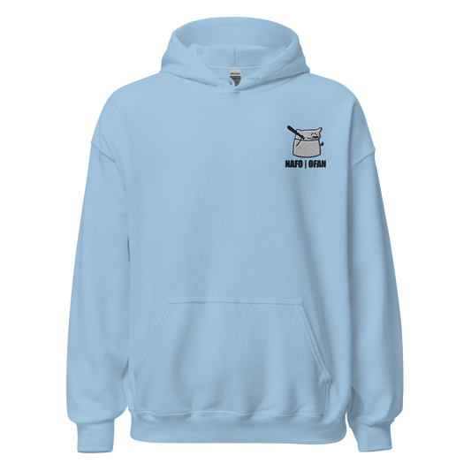 NAFO Embroidered Fella Sock Character Hoodie