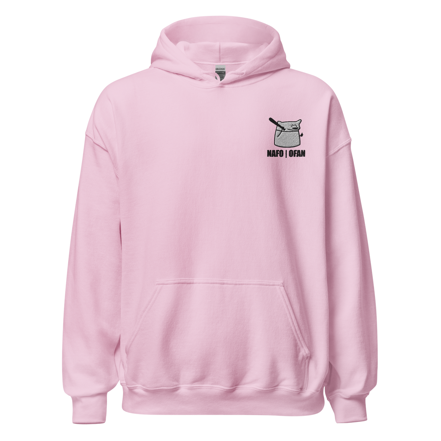NAFO Embroidered Fella Sock Character Hoodie