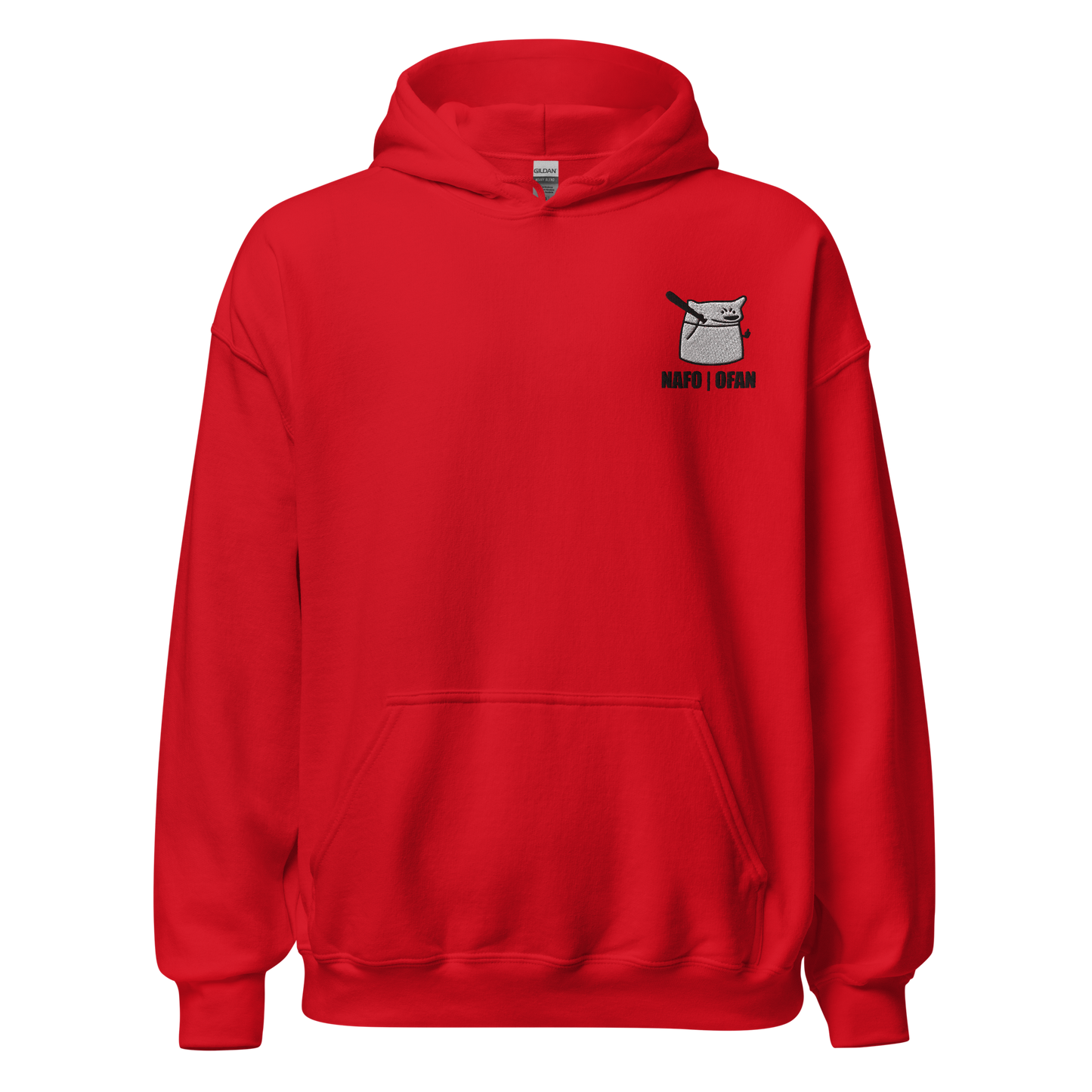 NAFO Embroidered Fella Sock Character Hoodie
