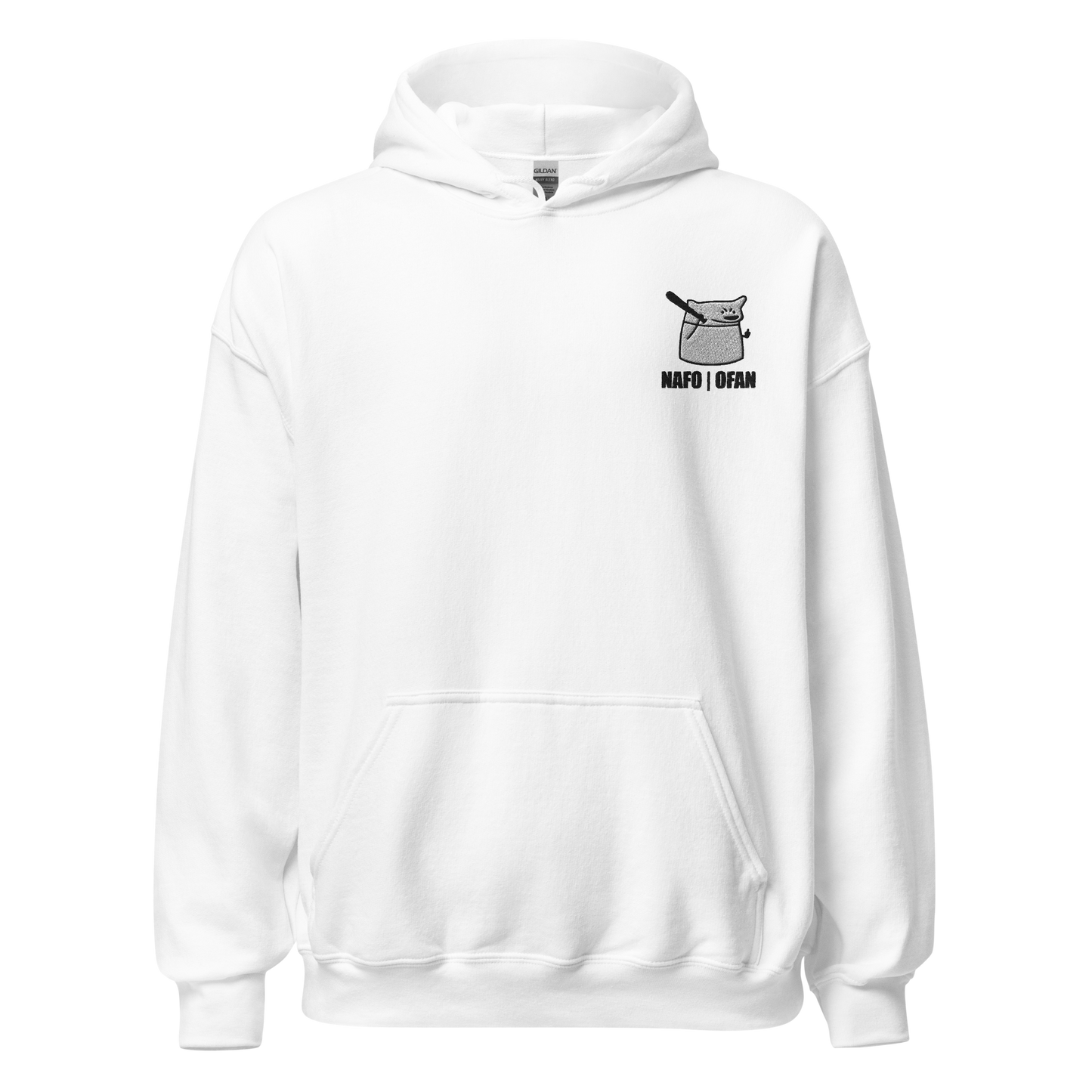 NAFO Embroidered Fella Sock Character Hoodie