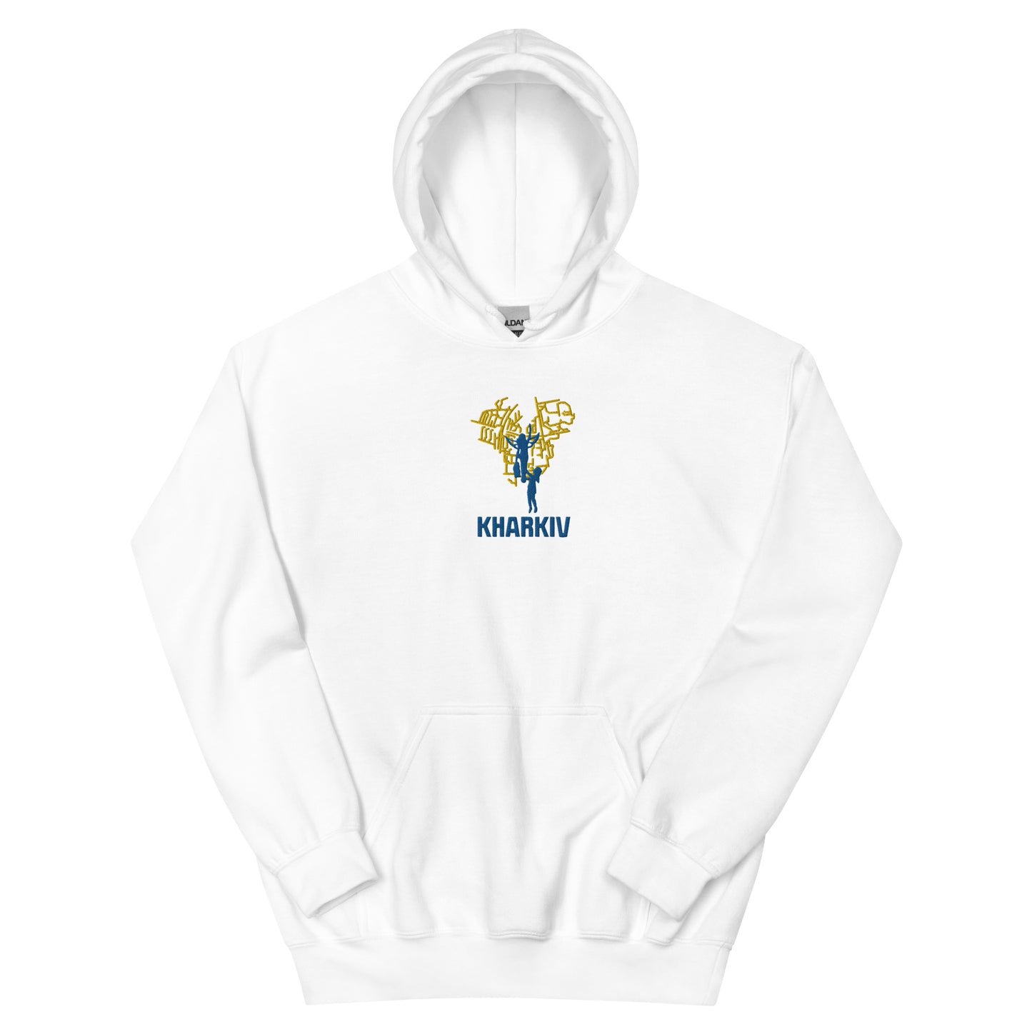 2 Years of Resistance Embrodiered Hoodie Kharkiv