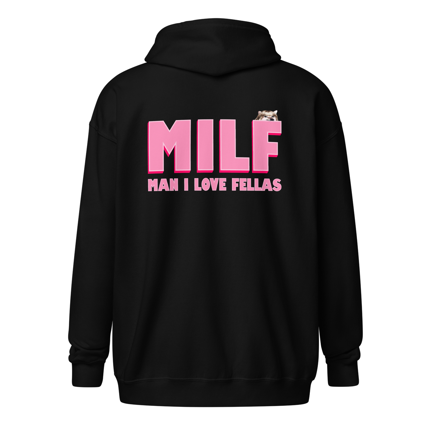 NAFO Man I Love Fellas (MILF) Zip Up Hoodie