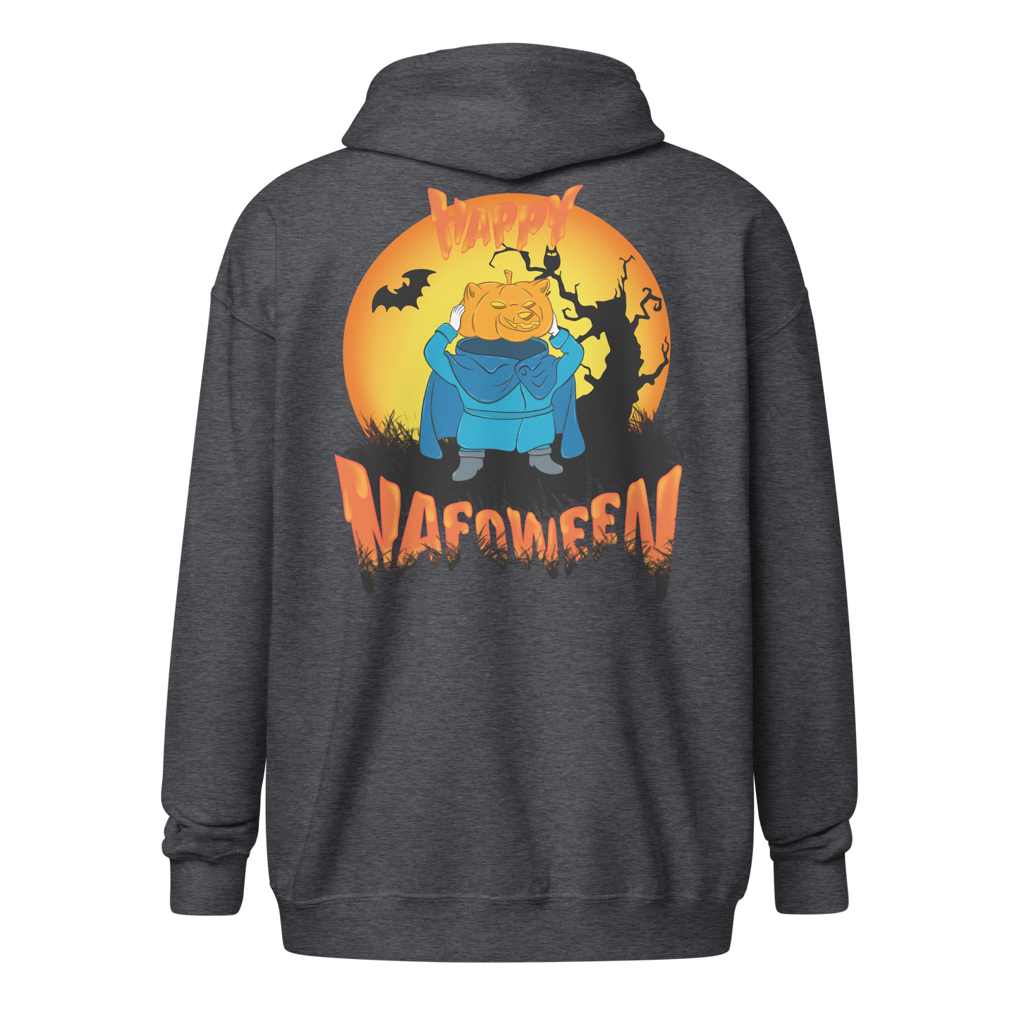 NAFO Pumpkin Rider NAFOween Zip up Hoodie