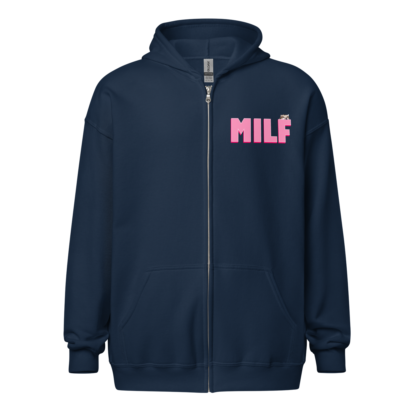 NAFO Man I Love Fellas (MILF) Zip Up Hoodie