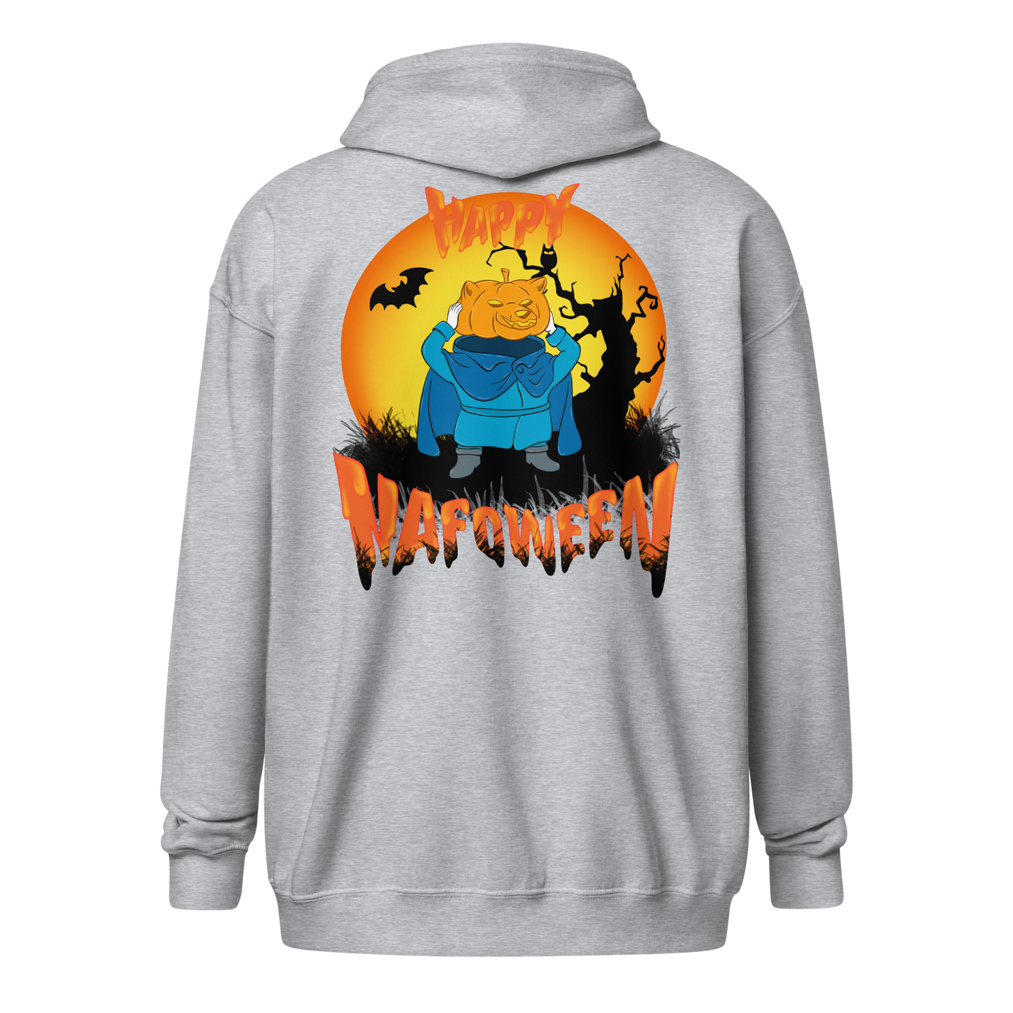 NAFO Pumpkin Rider NAFOween Zip up Hoodie