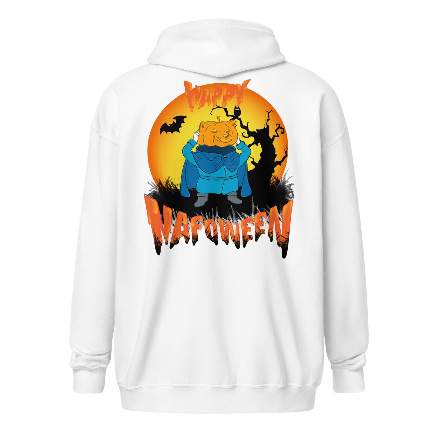 NAFO Pumpkin Rider NAFOween Zip up Hoodie