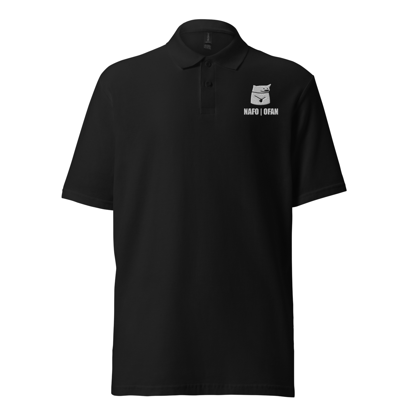 NAFO Fella Sock Character Embroidered Polo Shirt