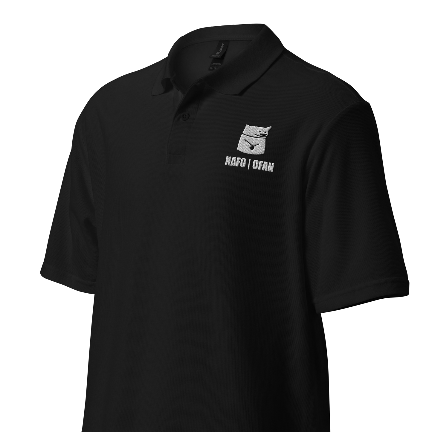 NAFO Fella Sock Character Embroidered Polo Shirt