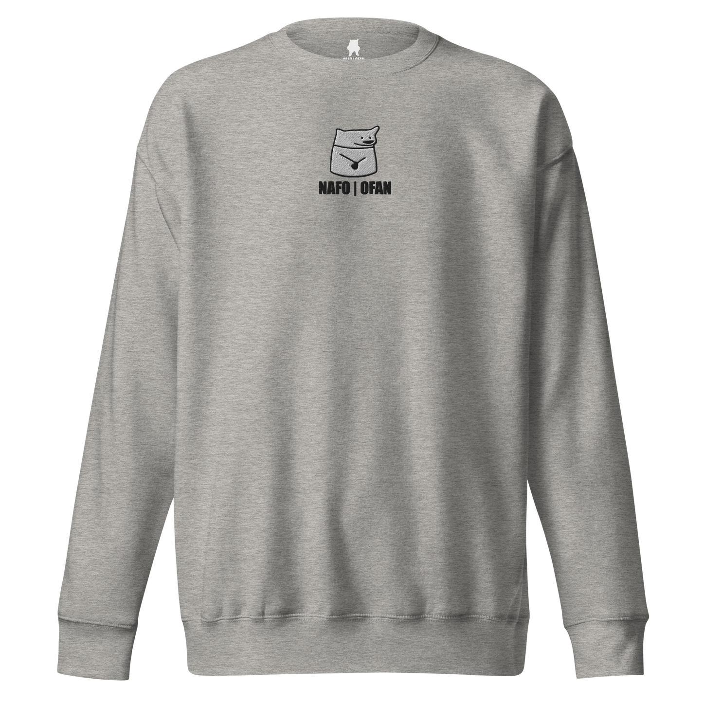NAFO Embroidered Fella Sock Character Crewneck