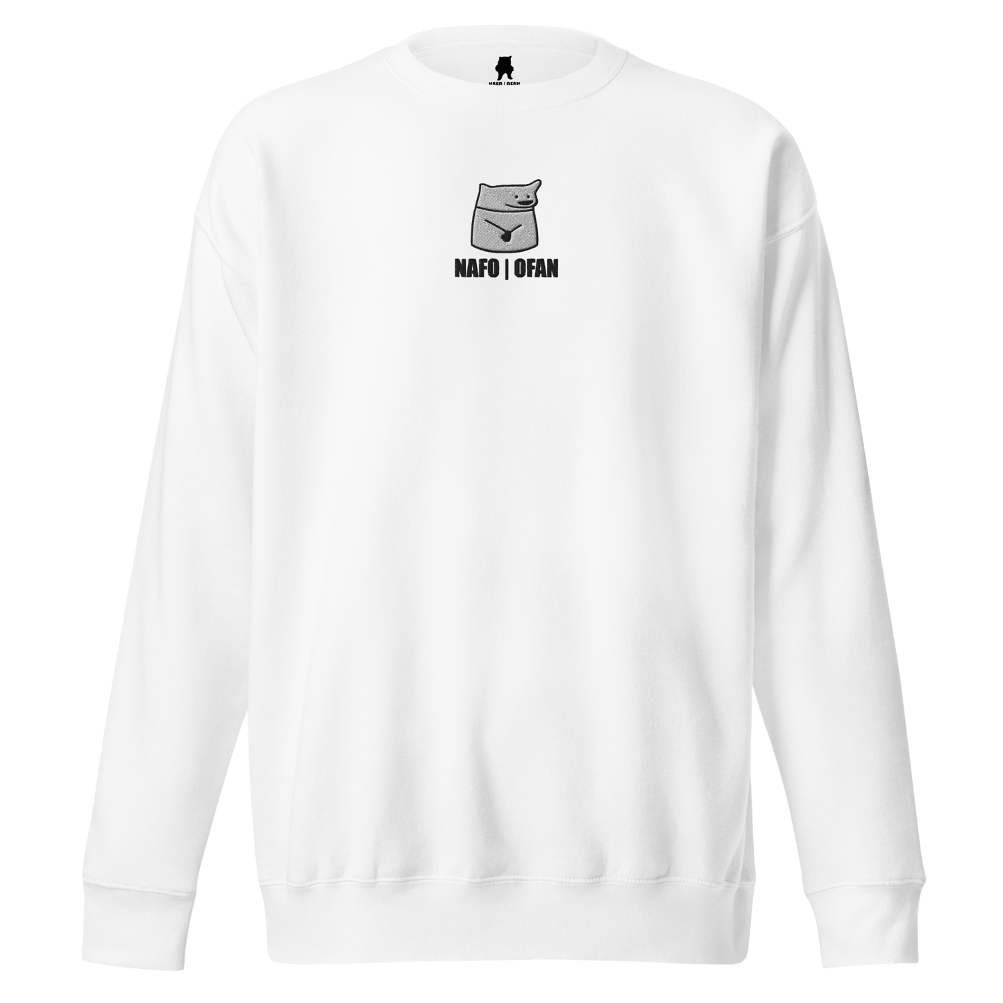 NAFO Embroidered Fella Sock Character Crewneck