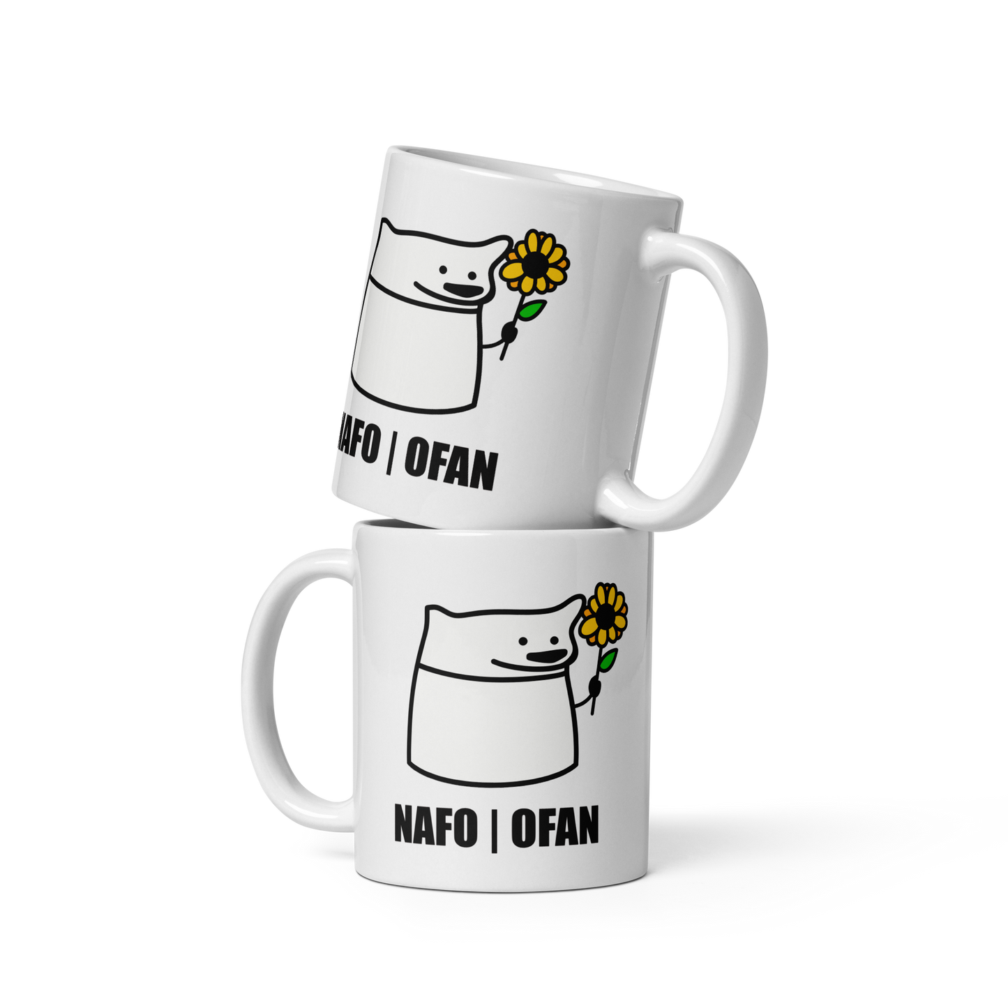 NAFO Sunflower Fella Sock Character Mug