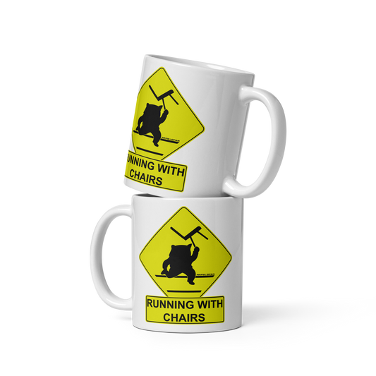 NAFO Running With Chairs Mug