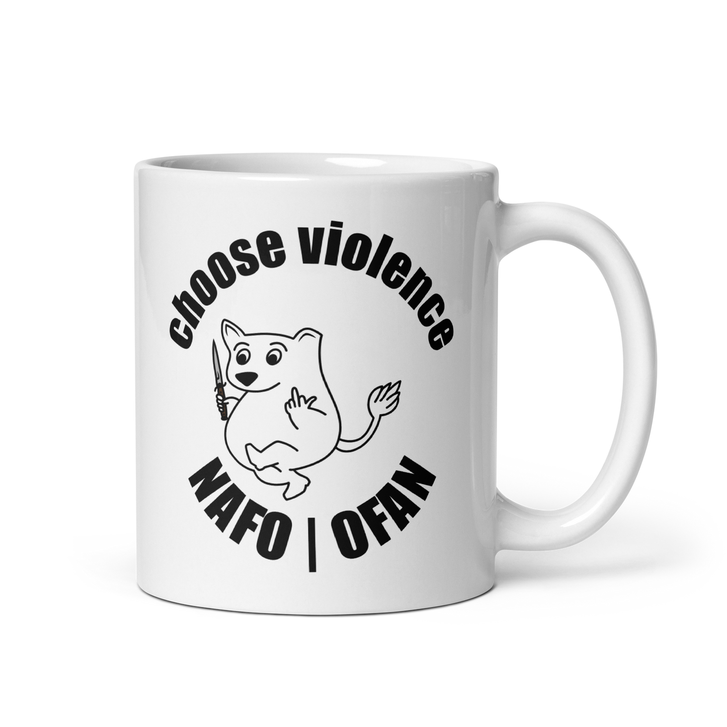 NAFO Choose Violence Mug