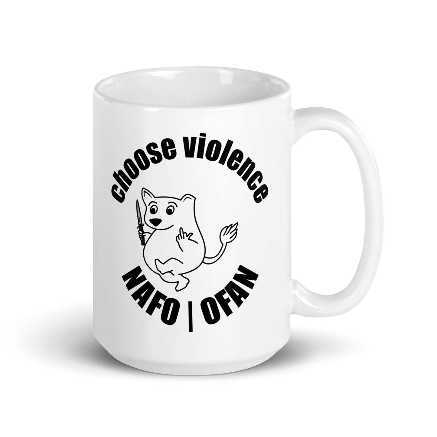 NAFO Choose Violence Mug