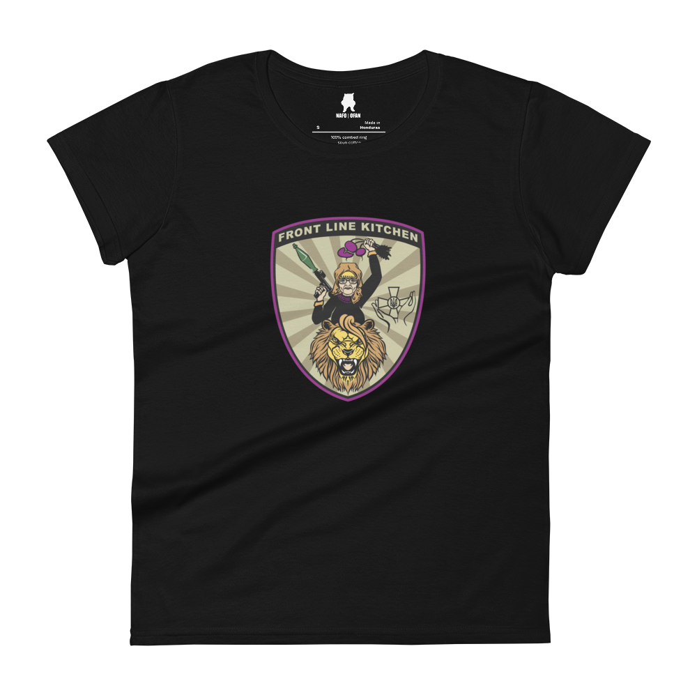 NAFO Front Line Kitchen Babusia Logo Women's T-Shirt