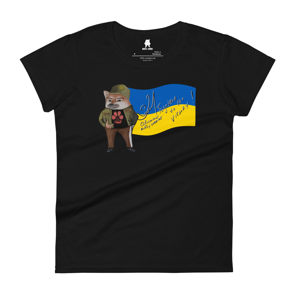 NAFO x Dzyga's Paw UA MOD Flag Women's T-Shirt