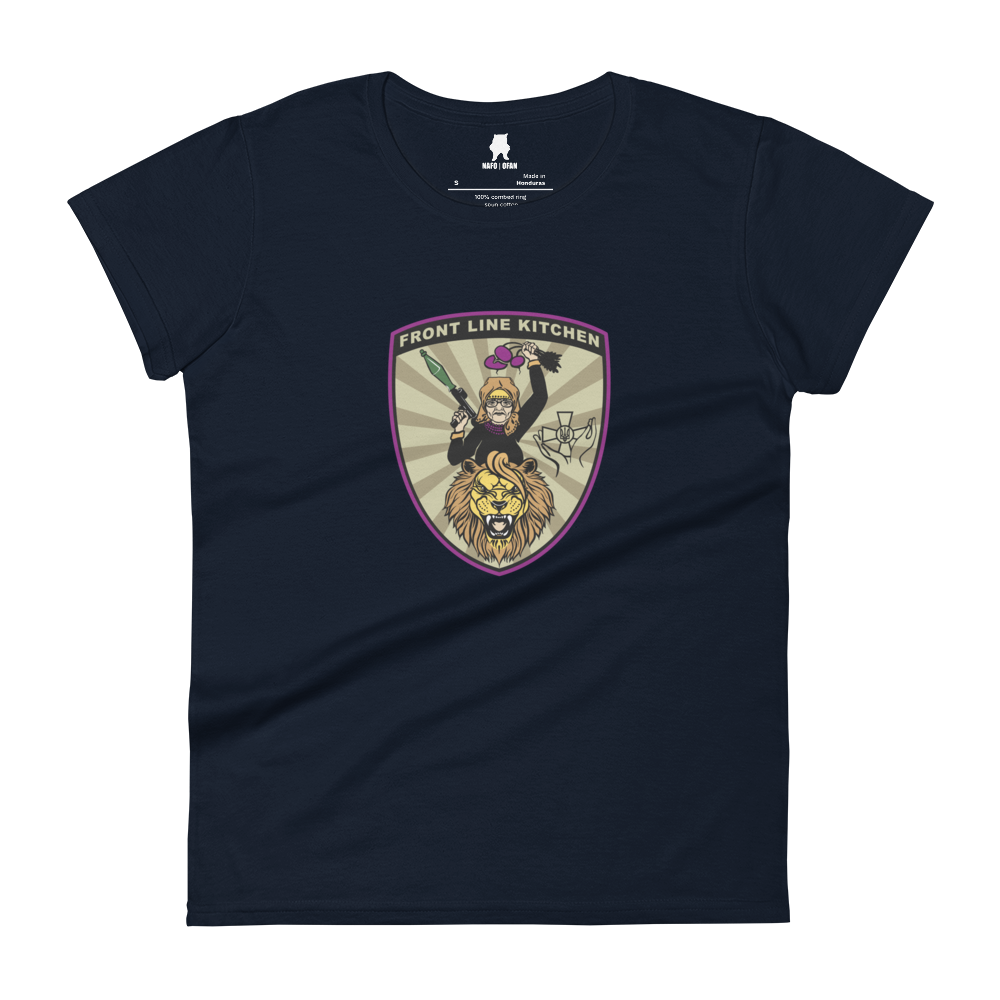 NAFO Front Line Kitchen Babusia Logo Women's T-Shirt