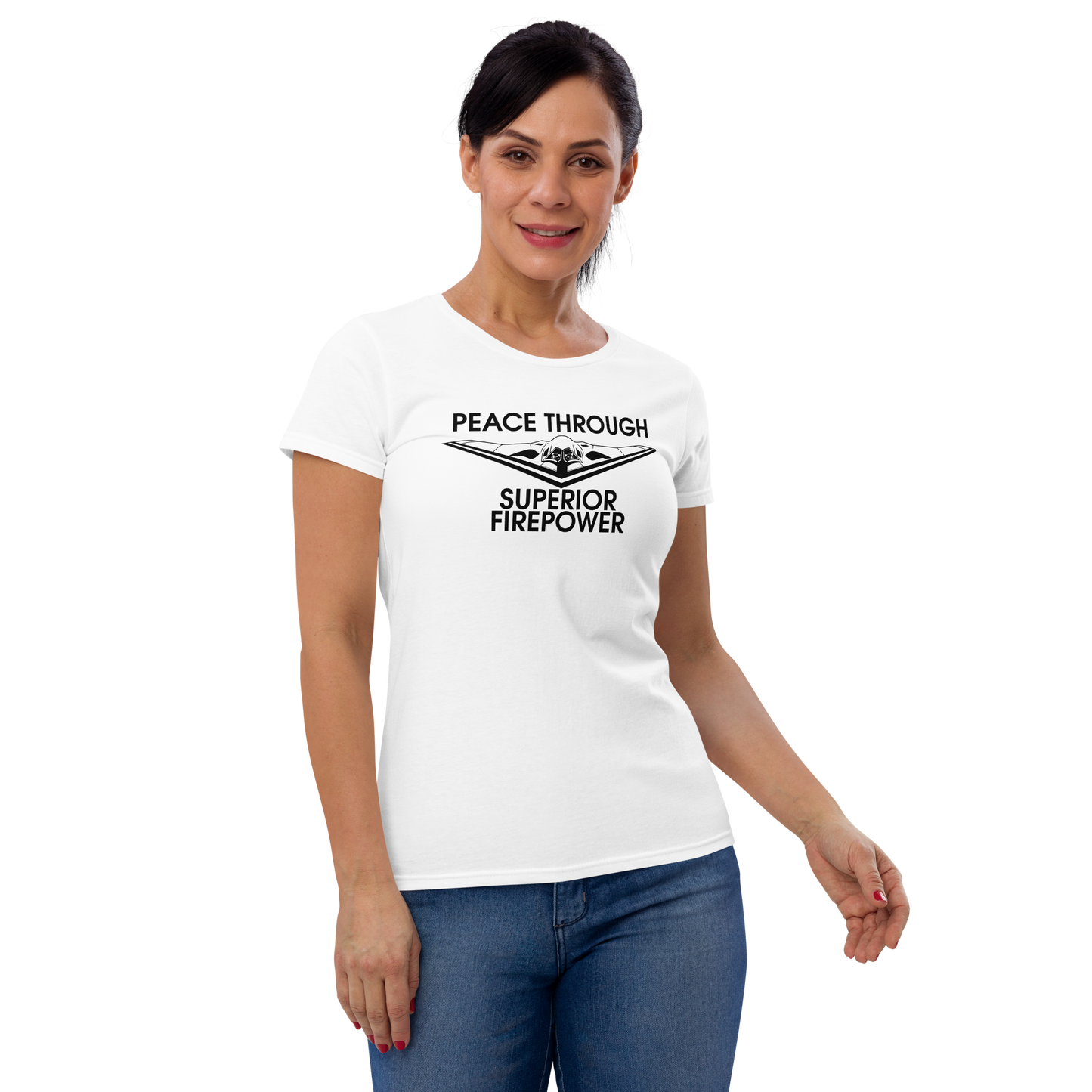 NAFO Peace Through Superior Fire Power Women's T-Shirt