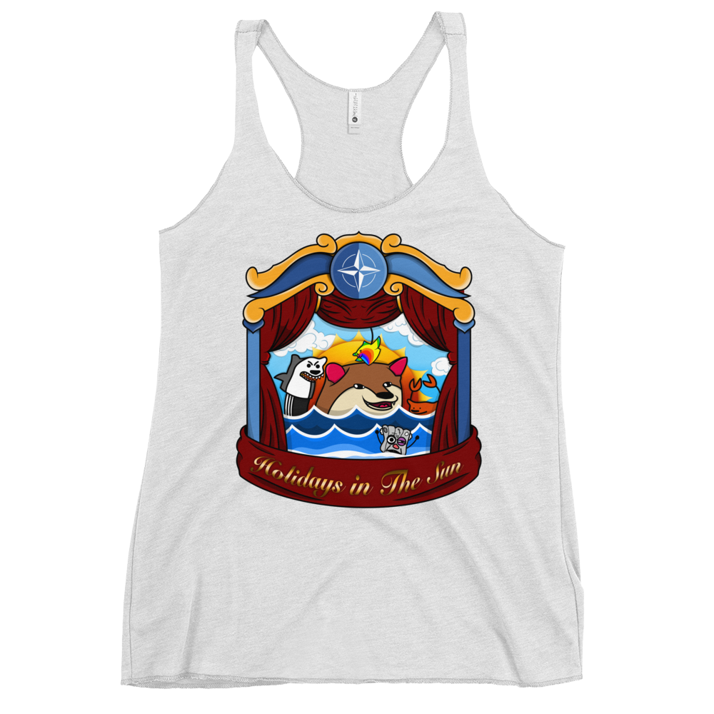 NAFO Fella Sock Character Women's Racerback Tank
