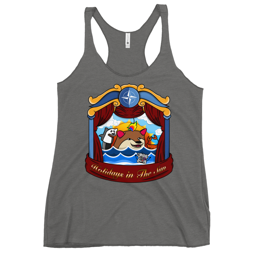 NAFO Fella Sock Character Women's Racerback Tank