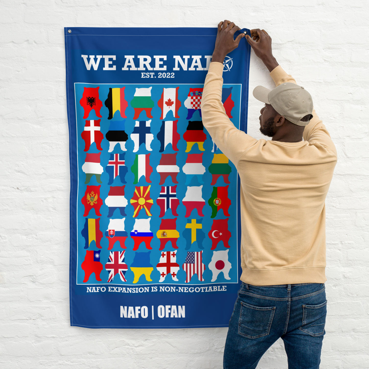 NAFO Fellas Around the Globe Flag
