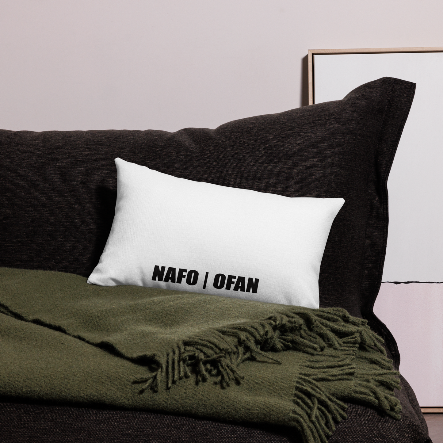 NAFO Neon Mountain Range Fella Pillow