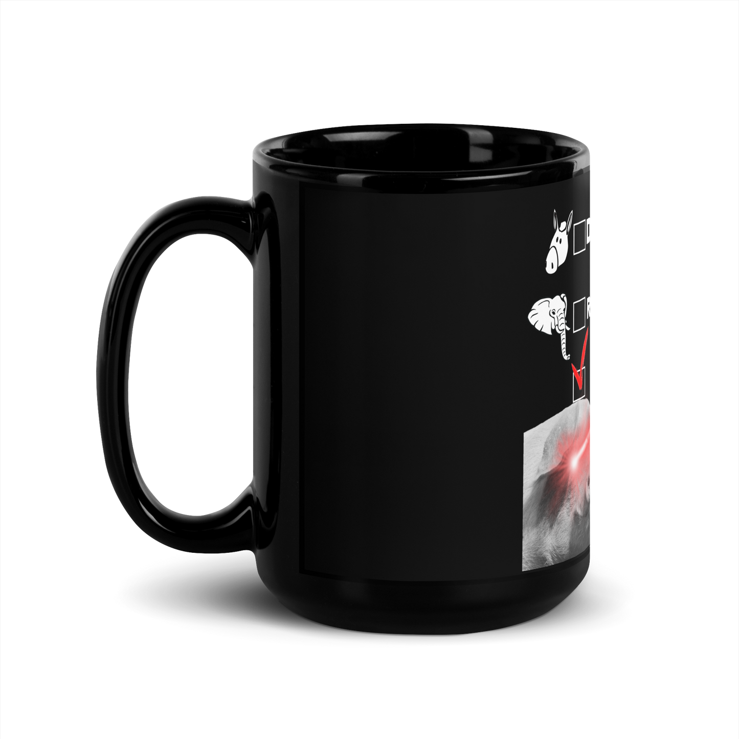 Vote LazerPig Black Mug (US Only)