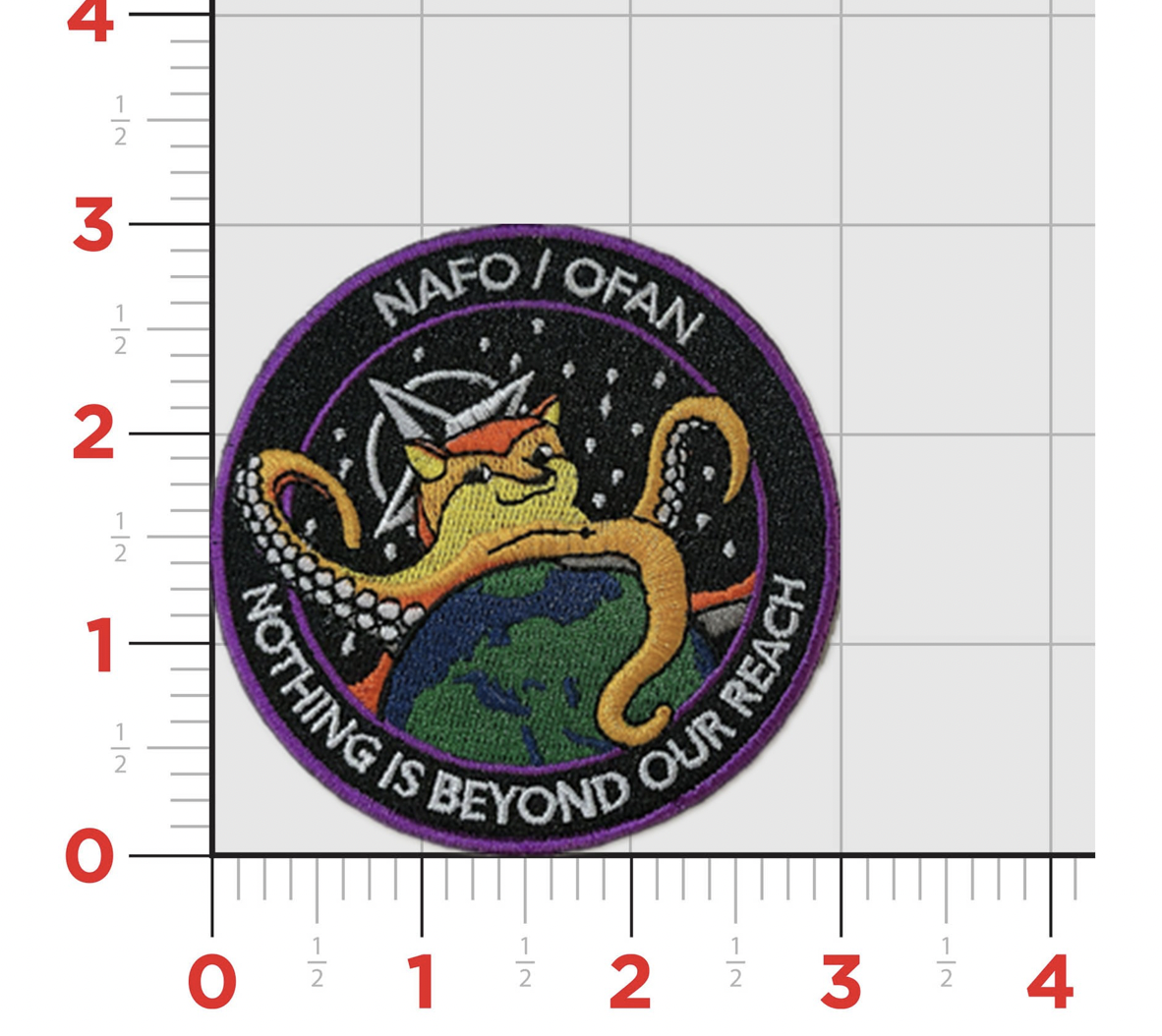 NAFO Nothing is Beyond Our Reach Velcro Patch - (ONE PER CUSTOMER LIMIT)