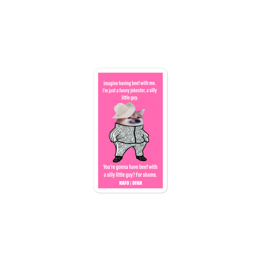 NAFO Silly Little Guy Sticker