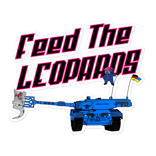 NAFO Feed the Leopards Sticker
