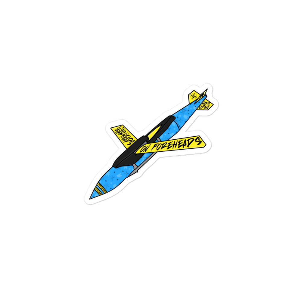NAFO Warheads on Foreheads Sticker