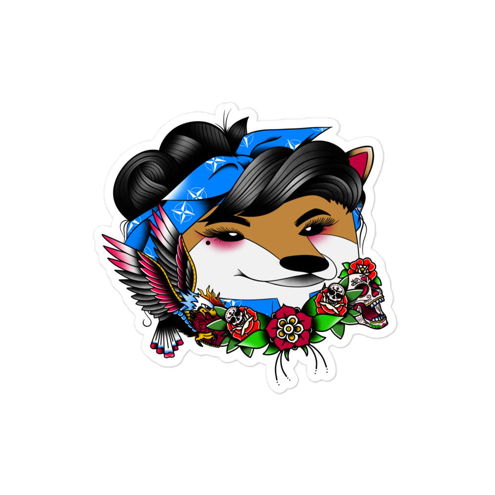 NAFO Roses Sticker